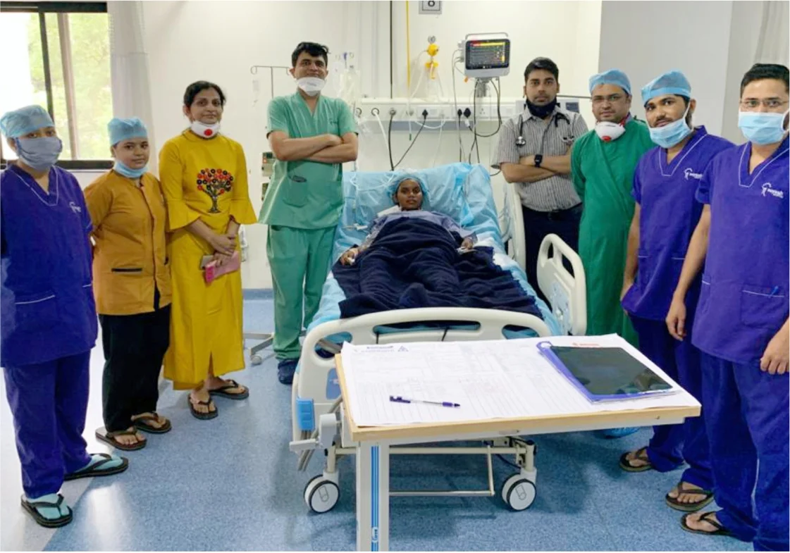 challenging Case of a Mother and her Baby, operated successfully